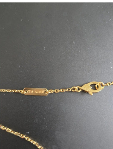 Collier Van Cleef & Arpels Vintage Alhambra - Collier en or jaune et nacre 58 Facettes Jnci12