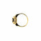 Bague 53 Bague entourage Art déco en or jaune et blanc, diamants et saphirs 58 Facettes LMB-348