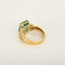 Bague 52 Bague en or jaune, émeraude rectangulaire 3.75 carat environ et diamants baguette 58 Facettes 260293