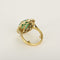 Bague 43 Elegante Bague Marguerite en or jaune, émeraude 3.80 carats environ et diamants 58 Facettes 260210