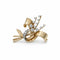 Broche Broche en or jaune et platine sertie de diamants (1,05 ct) 58 Facettes 1.0001314/2