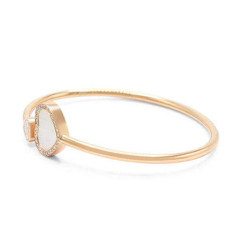 Bracelet Chopard Happy Diamonds Happy Heart - Bracelet en or rose 18k, perle et diamant 58 Facettes 26093