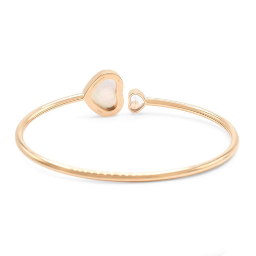 Bracelet Chopard Happy Diamonds Happy Heart - Bracelet en or rose 18k, perle et diamant 58 Facettes 26093