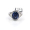 Bague 54 Bague en platine avec saphir Ceylan et diamants 58 Facettes 296/26 E