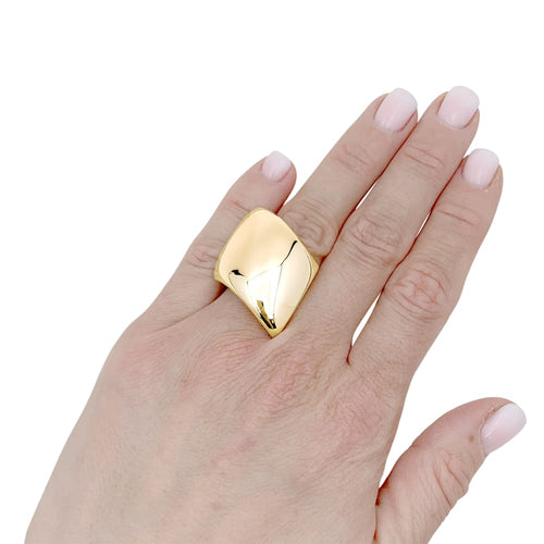 Bague 53 Bague Vhernier, or jaune. 58 Facettes 35521