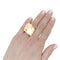 Bague 53 Bague Vhernier, or jaune. 58 Facettes 35521