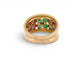 Bague 52 Bague motif fleur en or jaune 18k avec diamants, rubis, émeraudes et saphirs 58 Facettes 274618