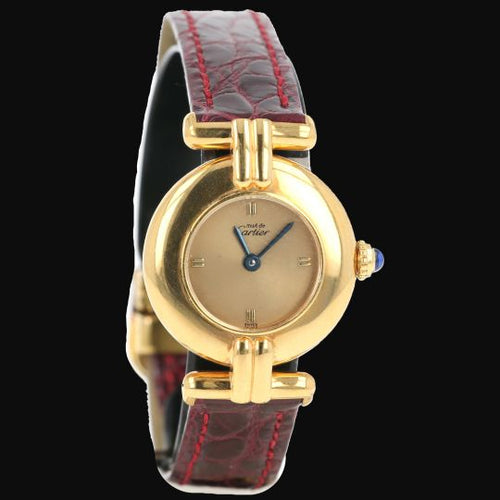 Montre Cartier Montre Colisée Must De Cartier Vermeil 58 Facettes MT45989