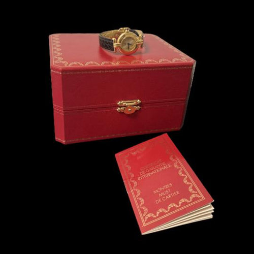 Montre Cartier Montre Colisée Must De Cartier Vermeil 58 Facettes MT46010