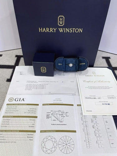 Bague 51 Harry Winston Belle - Bague en diamants 1,01 ct 58 Facettes Jnci14