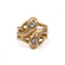 Bague 54 Bague serpents entrelacés ancienne en or jaune 18K et diamants 58 Facettes 1341