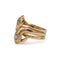 Bague 54 Bague serpents entrelacés ancienne en or jaune 18K et diamants 58 Facettes 1341