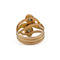 Bague 54 Bague serpents entrelacés ancienne en or jaune 18K et diamants 58 Facettes 1341