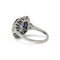 Bague 53 Bague Art déco en platine, diamants et saphir de Ceylan 4,30 ct 58 Facettes 1347