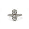 Bague 54 Bague toi et moi Art déco en platine, deux diamants env. 1,70 ct 58 Facettes 1349