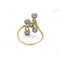 Bague 53 Bague en or jaune 750 sertie de diamants taille ancienne 58 Facettes 1351