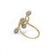 Bague 53 Bague en or jaune 750 sertie de diamants taille ancienne 58 Facettes 1351
