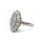 Bague 50 Bague contemporaine en or blanc 750 avec diamants marquise et baguette 58 Facettes 1367