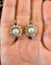 Boucles d'oreilles Boucles d'oreilles anciennes en or 750 et argent, perles fines et diamants 58 Facettes 1382