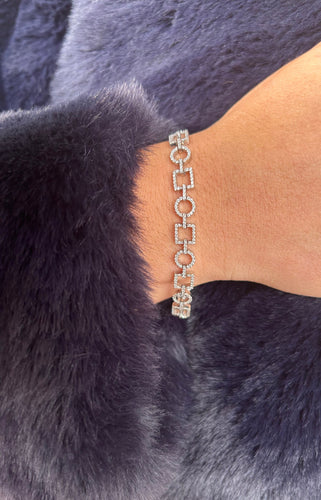 Bracelet Ella - Bracelet en or blanc et diamants 58 Facettes BO/220095