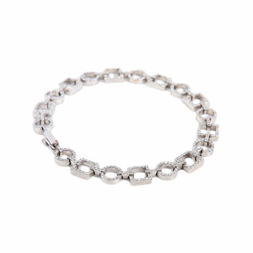 Bracelet Ella - Bracelet en or blanc et diamants 58 Facettes BO/220095