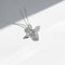 Collier Collier trèfle en or blanc 18 carats et diamants 58 Facettes 1.0001389/1