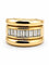 Bague 53 Bague en or jaune 18 carats sertie de diamants taille baguette 58 Facettes Cb