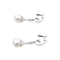 Boucles d'oreilles Boucles d'oreilles pendantes or blanc, diamants et perles. 58 Facettes 35595