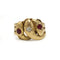 Bague 61 Bague serpent ancienne en or jaune 750 avec diamant et rubis 58 Facettes 1388