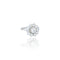 Bague 58 Bague cluster en or blanc 18K et diamants 58 Facettes