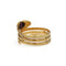 Bague 58 Bague serpent en or jaune 18K et grenat 58 Facettes 1342