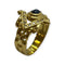 Bague 55 Bague en or jaune 750 - Saphir et diamants 58 Facettes 330093282