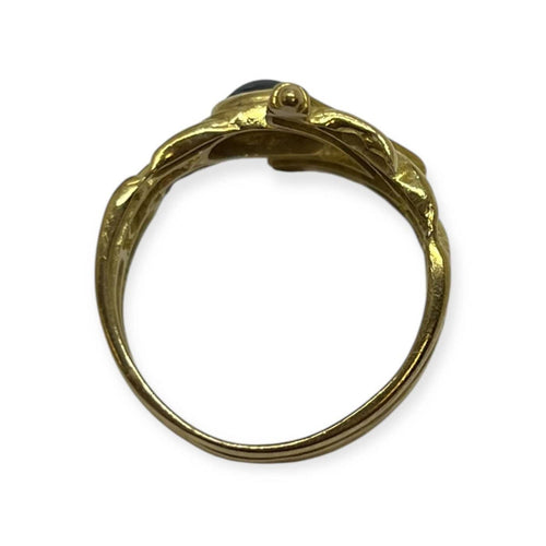 Bague 55 Bague en or jaune 750 - Saphir et diamants 58 Facettes 330093282