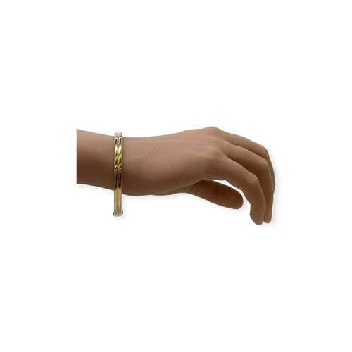 Bracelet Bracelet jonc double rang en or jaune 750 58 Facettes 330093559