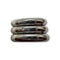 Bague 57 Bague triple anneau en or blanc 750 58 Facettes 330094275