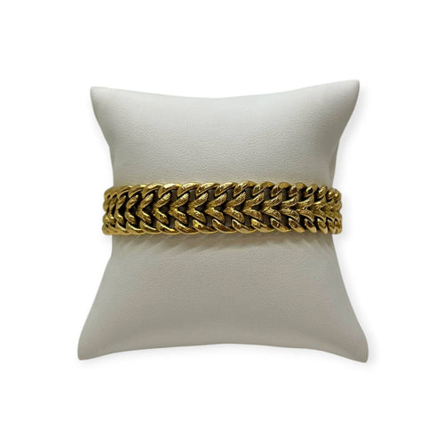 Bracelet Bracelet maille américaine en or jaune 750 (18K) 58 Facettes 330094179
