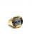 Bague 56 Bague Tank - Bague en or jaune 18 carats, diamants et saphirs 58 Facettes id: 1754206