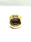 Bague 56 Bague Tank - Bague en or jaune 18 carats, diamants et saphirs 58 Facettes id: 1754206