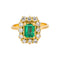 Bague 55 Bague  Pompadour Or jaune Emeraude, Diamant 58 Facettes 3754271CN