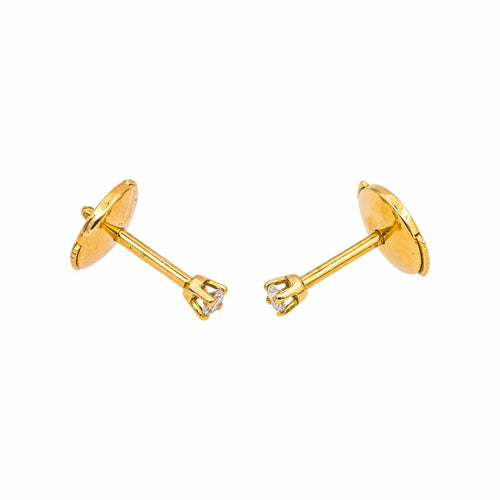 Boucles d'oreilles Boucles d'oreilles Puces Or jaune Diamant 58 Facettes 4686182CN