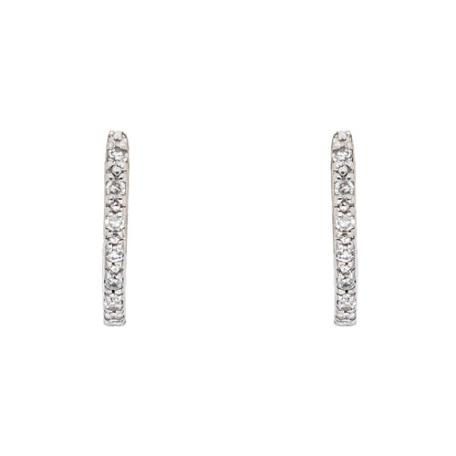 Boucles d'oreilles Boucles d'oreilles Créoles Or blanc Diamant 58 Facettes 4913231CN
