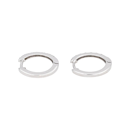 Boucles d'oreilles Boucles d'oreilles Créoles Or blanc Diamant 58 Facettes 4913231CN