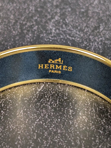 Hermès - Jonc en plaqué or et émail motif Tigre Royal 58 Facettes