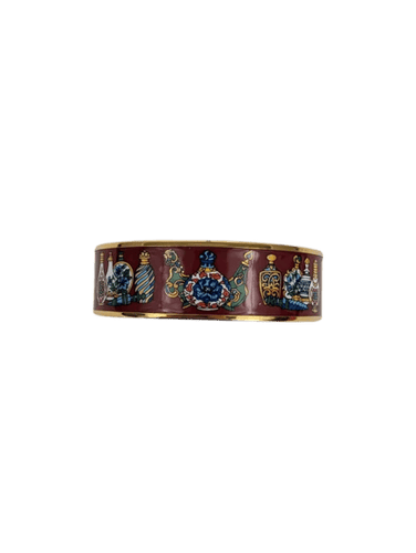 Bracelet Hermès - Jonc « Qu'importe le Flacon » en plaqué or et émail 58 Facettes 608
