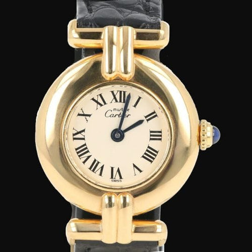Montre Cartier Montre Colisée Must De Cartier Vermeil 58 Facettes MT46009