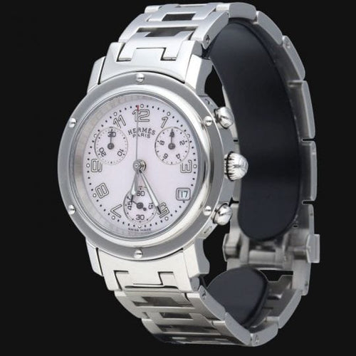 Montre Hermes Montre Clipper Chronograph 58 Facettes MT46098