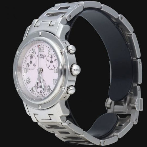 Montre Hermes Montre Clipper Chronograph 58 Facettes MT46098