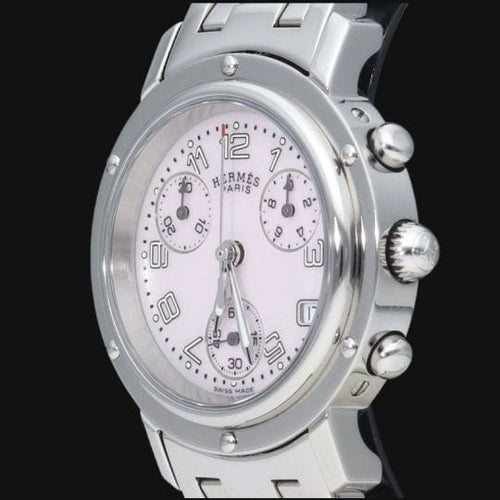 Montre Hermes Montre Clipper Chronograph 58 Facettes MT46098
