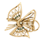 Broche Broche nœud en or jaune, diamants et émeraudes 58 Facettes 36314