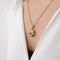 Pendentif Pendentif cœur en or jaune et pierre bleue 58 Facettes 36358